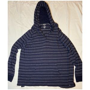 American Eagle Premium Indigo Hooded Shirt XXXL